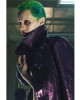 Joker Suicide Squad Purple Leather Trench Coat Joker Suicide Squad Purple Leather Trench Coat