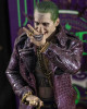 Joker Suicide Squad Purple Leather Trench Coat Joker Suicide Squad Purple Leather Trench Coat
