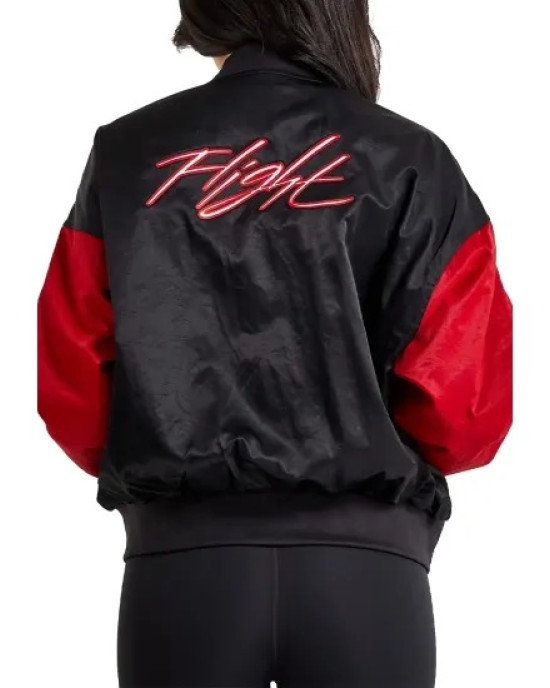 Jordan Flight Satin Varsity Jacket Jordan Flight Satin Varsity Jacket