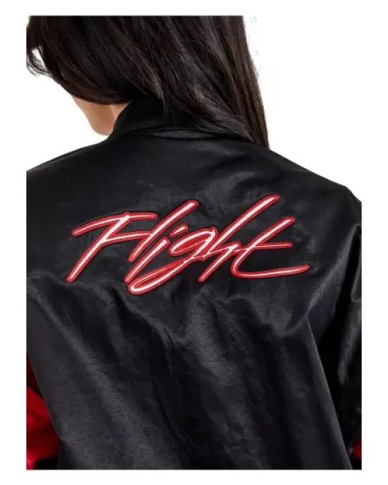 Jordan Flight Satin Varsity Jacket Jordan Flight Satin Varsity Jacket
