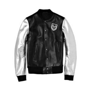 Justin Bieber Black And Silver Varsity Jacket