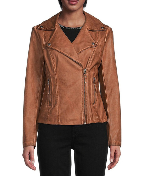 Kandyse Mcclure Virgin River S05 Brown Leather Jacket