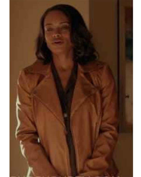 Kandyse Mcclure Virgin River S05 Brown Leather Jacket