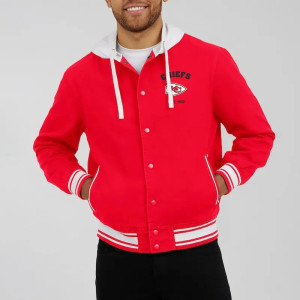 Kansas City Chiefs Red Cotton Hooded Jacket