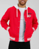 Kansas City Chiefs Red Cotton Hooded Jacket Kansas City Chiefs Red Cotton Hooded Jacket