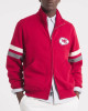 Kansas City Chiefs Red Striped Fleece Jacket Kansas City Chiefs Red Striped Fleece Jacket