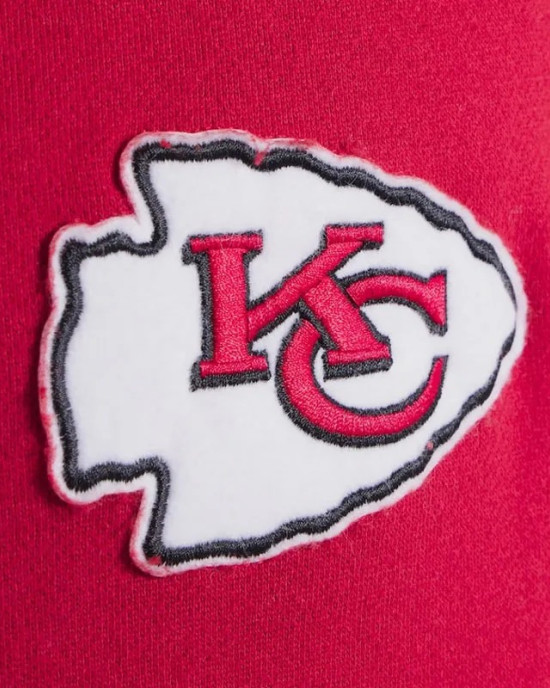 Kansas City Chiefs Red Striped Fleece Jacket Kansas City Chiefs Red Striped Fleece Jacket