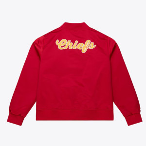 Kansas City Chiefs Red Vintage Full-Snap Satin Jacket