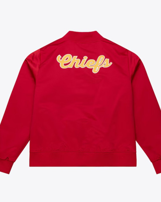 Kansas City Chiefs Red Vintage Full-Snap Satin Jacket