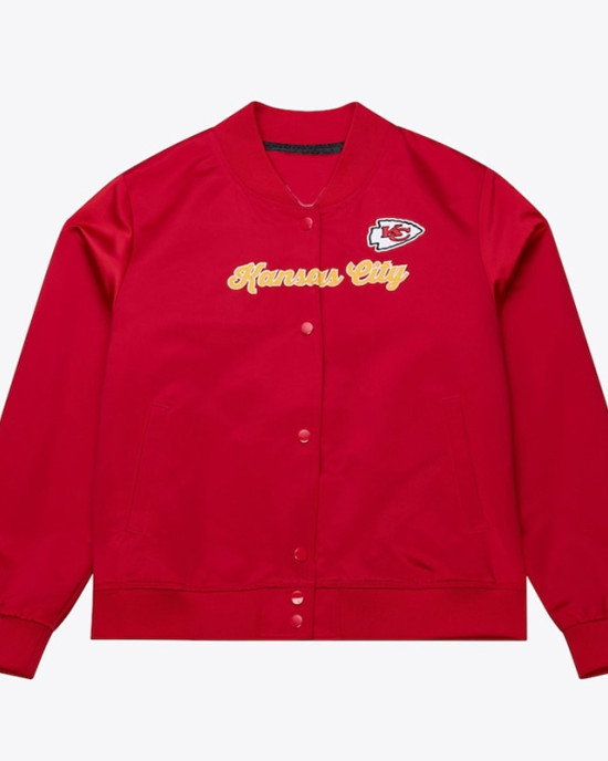 Kansas City Chiefs Red Vintage Full-Snap Satin Jacket