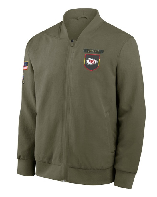 Kansas City Chiefs Sideline Full-Zip Bomber Jacket