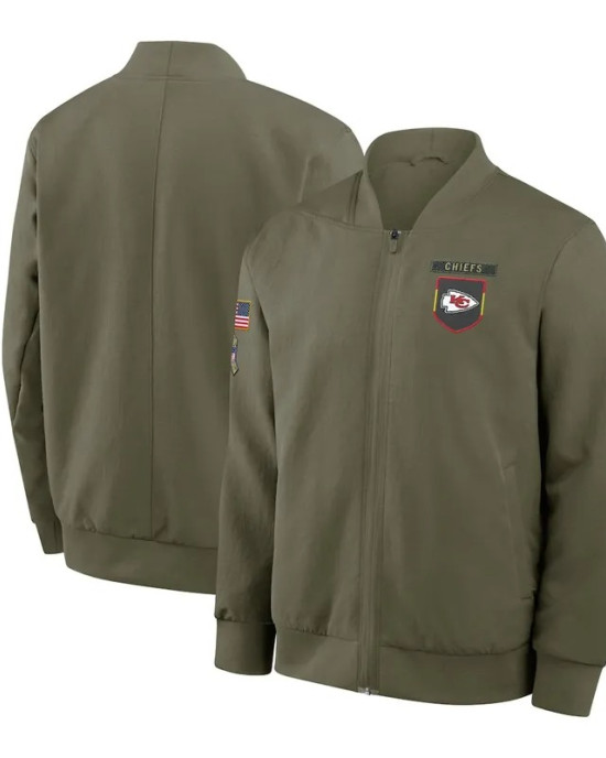 Kansas City Chiefs Sideline Full-Zip Bomber Jacket