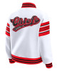 Kansas City Chiefs Snap Front White Fleece Jacket
