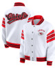 Kansas City Chiefs Snap Front White Fleece Jacket