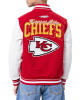Kansas City Chiefs Team Badge Classic Rib Varsity Jacket