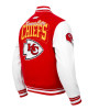 Kansas City Chiefs Team Badge Classic Rib Varsity Jacket