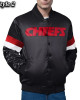 Kansas City Chiefs Triple Option Varsity Satin Jacket