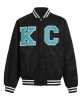 Kansas City Current Black Varsity Satin Jacket