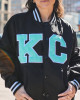 Kansas City Current Black Varsity Satin Jacket