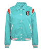 Kansas City Current Lightweight Teal Varsity Satin Jacket