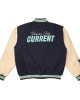 Kansas City Current Navy and Beige Varsity Jacket