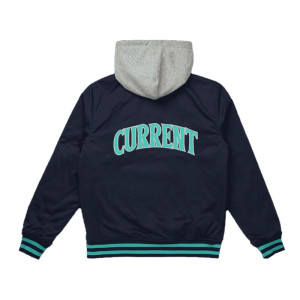 Kansas City Current Navy Hooded Bomber Jacket