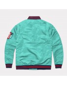 Kansas City Current Teal Varsity Satin Jacket