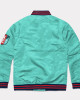 Kansas City Current Teal Varsity Satin Jacket Kansas City Current Teal Varsity Satin Jacket