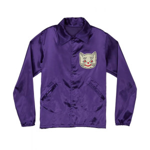 Kansas City Katz Vintage Purple Satin Windbreaker