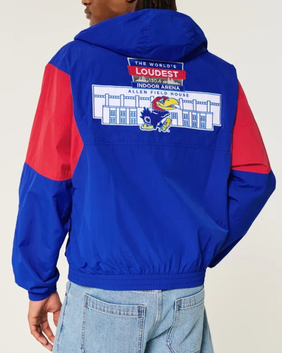 Kansas Jayhawks Royal Windbreaker Jacket Kansas Jayhawks Royal Windbreaker Jacket