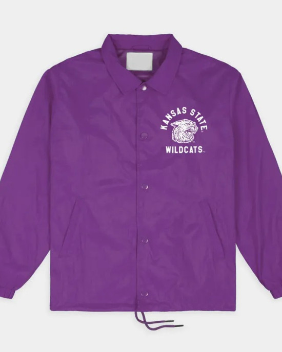 Kansas State Wildcats Roaring Logo Coaches Jacket Kansas State Wildcats Roaring Logo Coaches Jacket