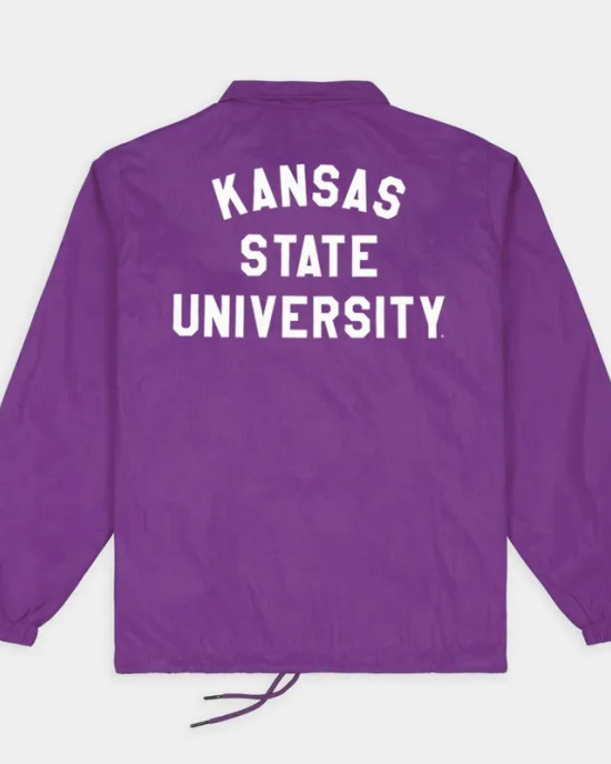 Kansas State Wildcats Roaring Logo Coaches Jacket Kansas State Wildcats Roaring Logo Coaches Jacket