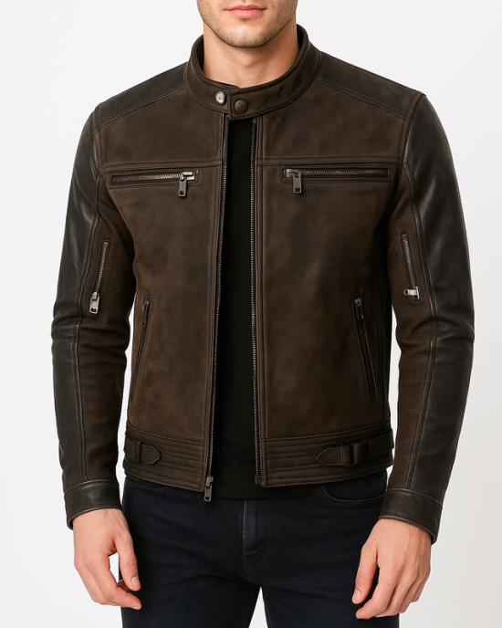 Karl Urban Mortal Kombat 2 Johnny Cage Brown Leather Jacket