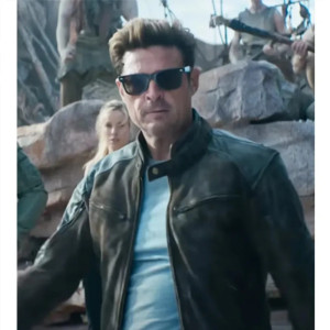 Karl Urban Mortal Kombat 2 Johnny Cage Brown Leather Jacket