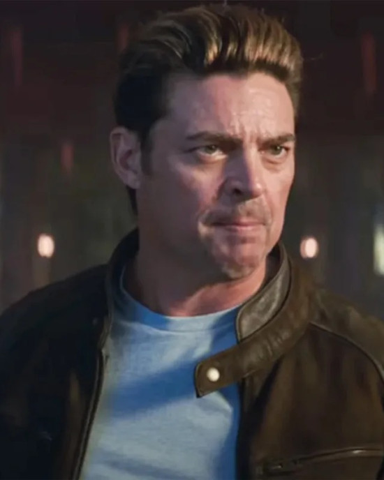 Karl Urban Mortal Kombat 2 Johnny Cage Brown Leather Jacket