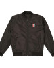 KC Current Bomber Black Full-Zip Satin Jacket