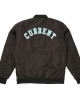 KC Current Bomber Black Full-Zip Satin Jacket