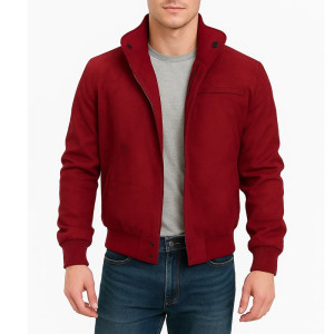 Keith Gordon Christine Arnie Bomber Red Cotton Jacket