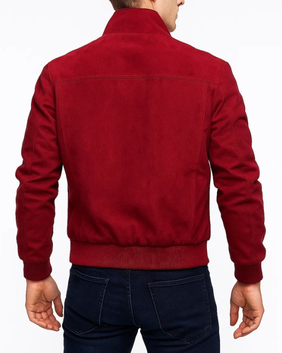 Keith Gordon Christine Arnie Bomber Red Cotton Jacket