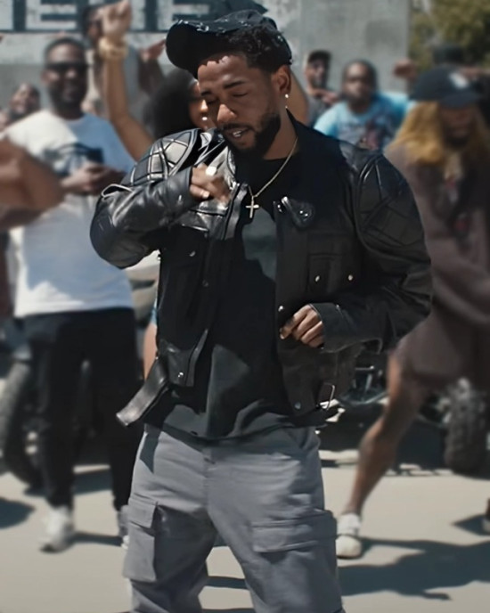 Kendrick Lamar Not Like Us Black Leather Jacket Kendrick Lamar Not Like Us Black Leather Jacket