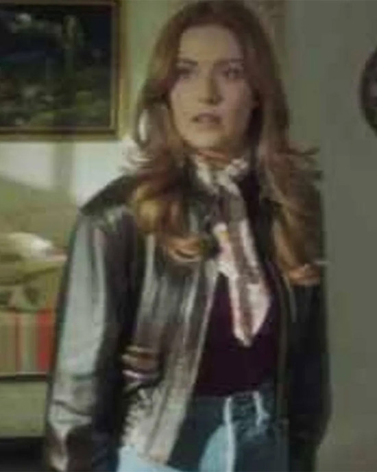 Kennedy Mcmann Nancy Drew Aviator Brown Leather Jacket Kennedy Mcmann Nancy Drew Aviator Brown Leather Jacket