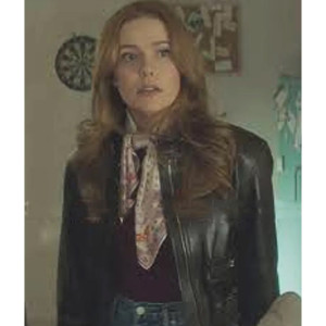 Kennedy Mcmann Nancy Drew Aviator Brown Leather Jacket