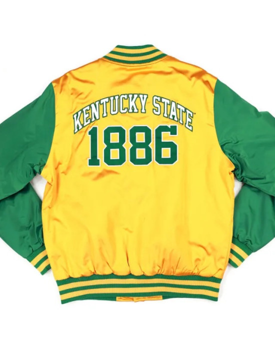 Kentucky State Gold and Green Baseball Jacket Kentucky State Gold and Green Baseball Jacket