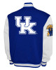 Kentucky Wildcats Fleece Royal and White Varsity Jacket