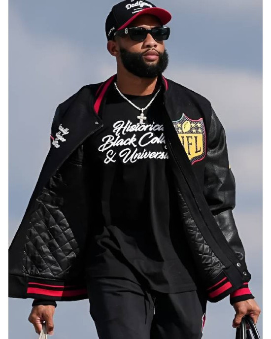 Khadarel Hodge HBCU Black Wool Varsity Jacket