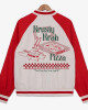 Krusty Krab Pizza Red and White Bomber Jacket