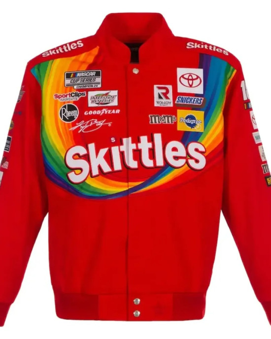 Kyle Busch Skittles Bomber Jacket Kyle Busch Skittles Bomber Jacket