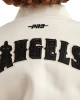 LA Angels Wool Cream White Varsity Jacket LA Angels Wool Cream White Varsity Jacket