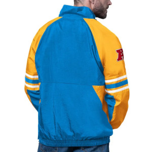 LA Chargers Prospect Powder Blue Half-Zip Pullover Jacket