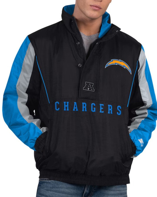 LA Chargers Thursday Night Gridiron Half-Zip Jacket